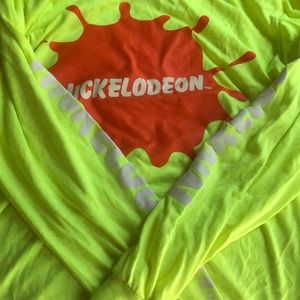 Original oversized neon nickelodeon tee